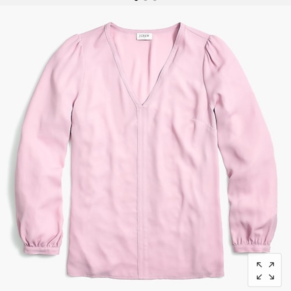 J. Crew long sleeve V neck top- NWT